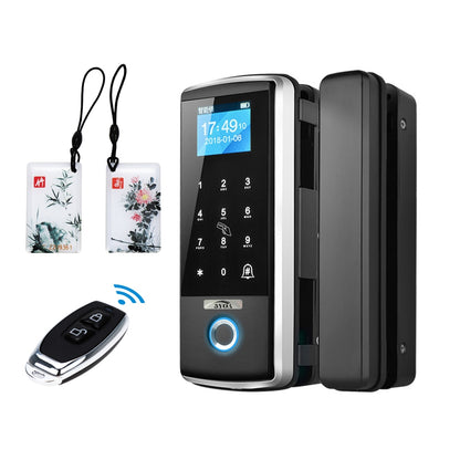 Astra Glass | Fechadura Biométrica para Porta de Vidro (Sem Furos)