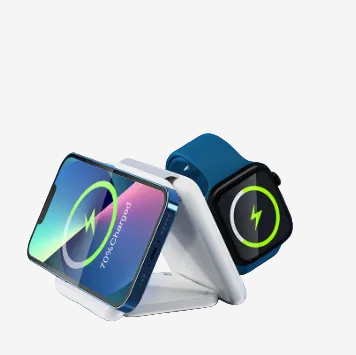 Astra Dock One | Estação MagSafe 3 em 1 Dobrável (Travel Edition)
