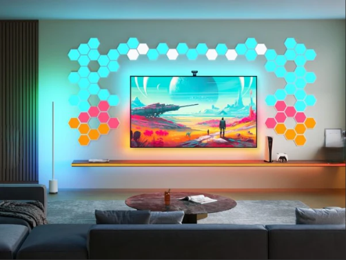 Astra HexaGlow | Painéis de LED Inteligentes RGB-IC & Tuya Smart WiFi
