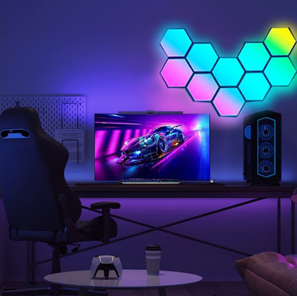 Astra HexaGlow | Painéis de LED Inteligentes RGB-IC & Tuya Smart WiFi