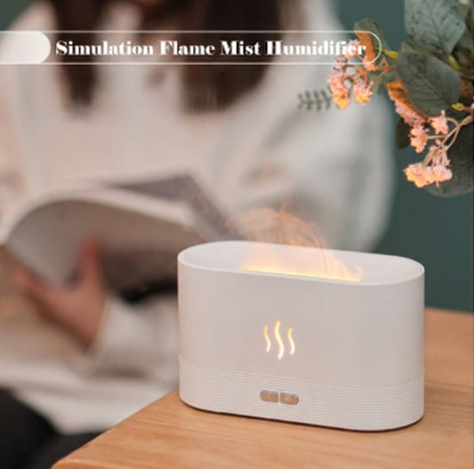 Astra Mist | Difusor de Aromas & Umidificador Visual (Fireplace Effect)