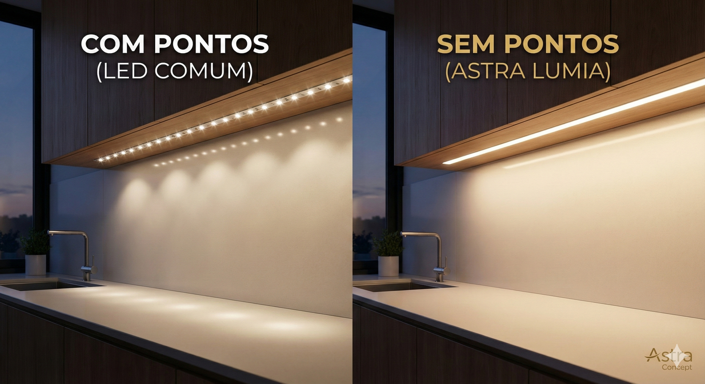 Fita LED COB Astra Lumia | Luz Contínua com Dimmer Touch USB