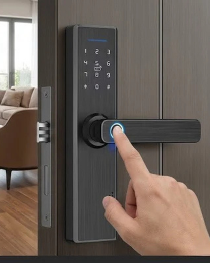 Astra Sphere | Maçaneta Biométrica Redonda & Instalação Retrofit