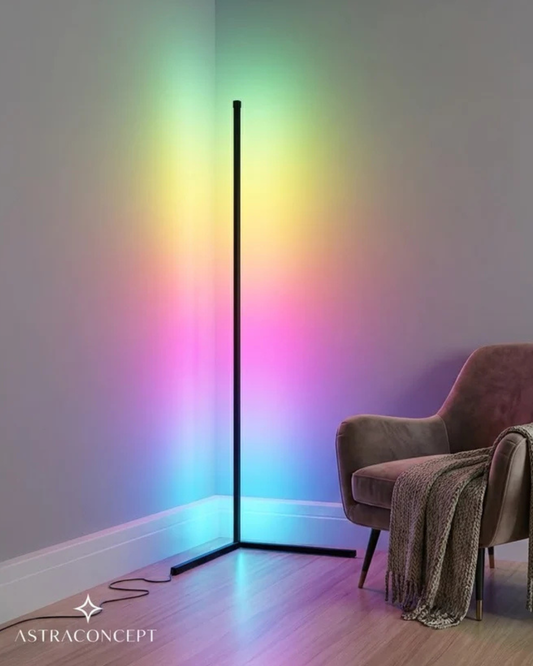 Astra Mood | Torre de Luz Minimalista RGBIC & Estrutura Modular