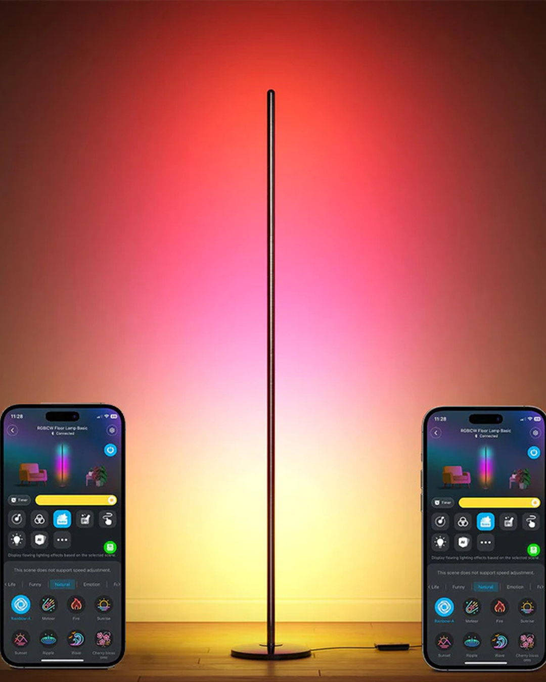 Astra Mood | Torre Neon Minimalista & Luz Contínua (Dotless)