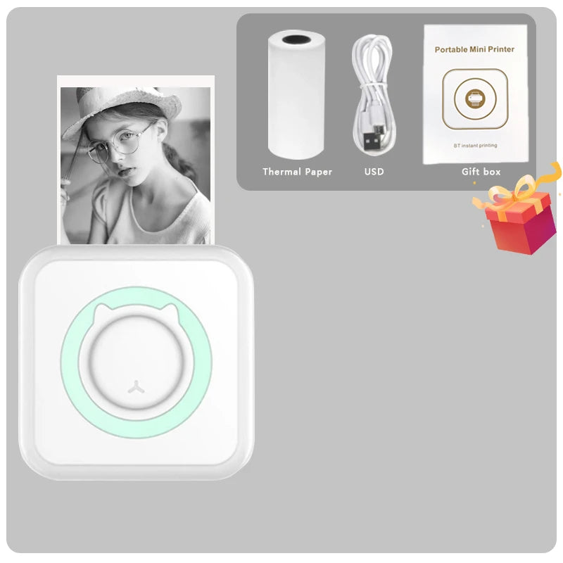 Impressora Térmica Portátil Astra Note | Bluetooth, Sem Tinta e Adesiva